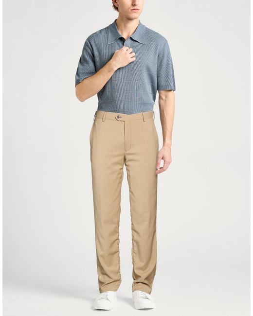 Brian Dales Natural Pants Wool, Polyester, Elastane for men