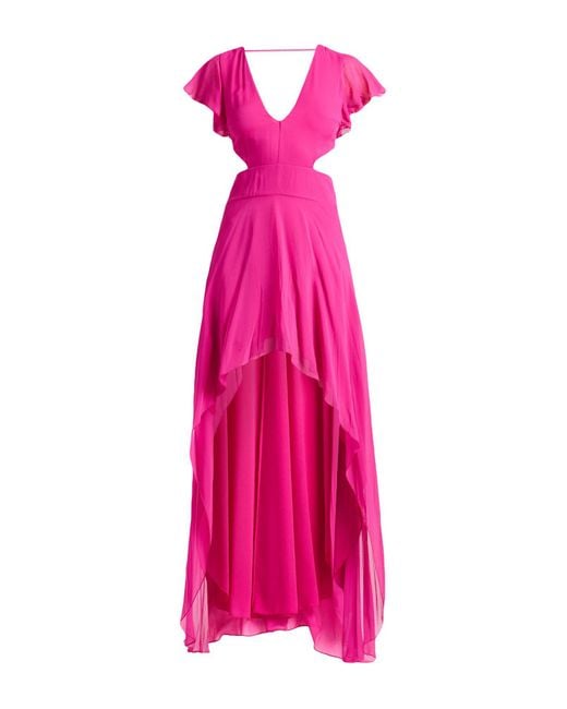 Patrizia Pepe Pink Maxi-Kleid