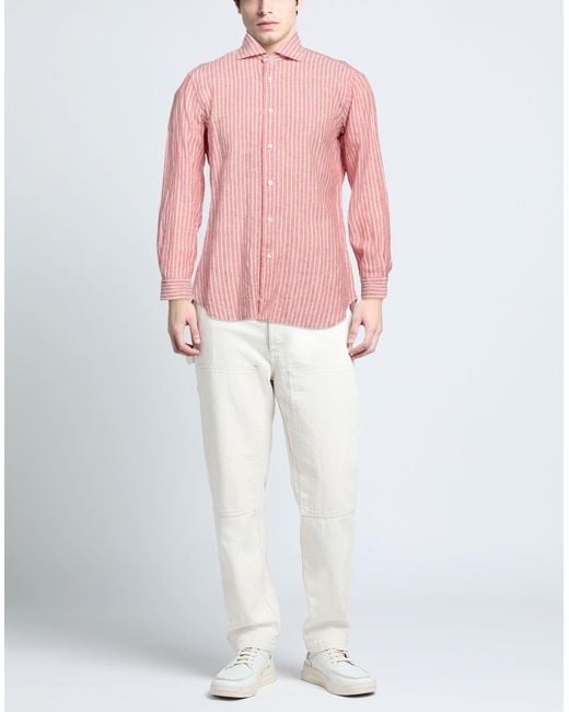 Barba Napoli Pink Shirt for men