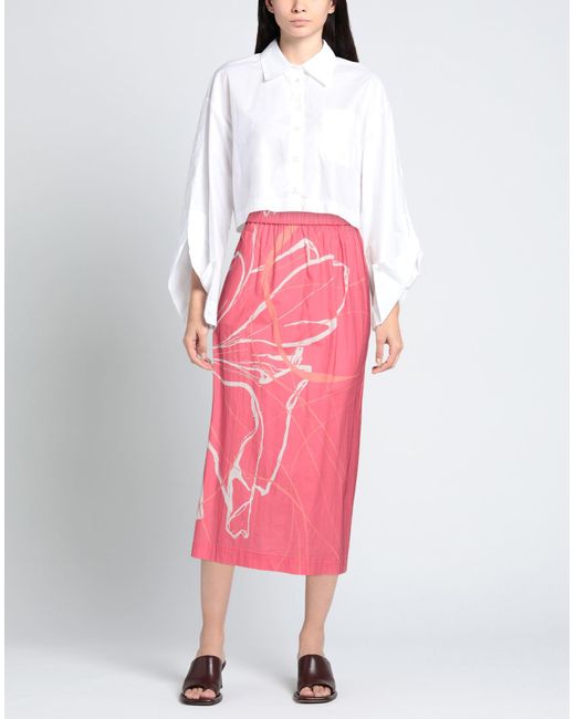 Liviana Conti Pink Midi Skirt