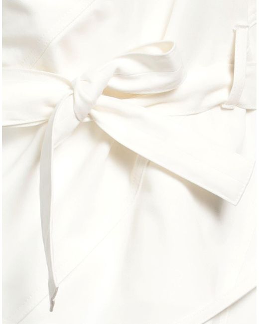 BALOSSA White Overcoat & Trench Coat