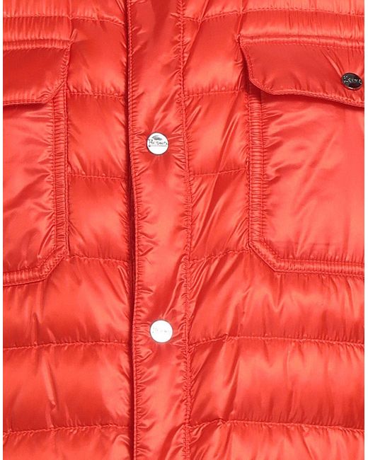 Herno Red Puffer Polyamide for men