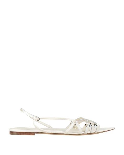 Nensi Dojaka White Ballet Flats