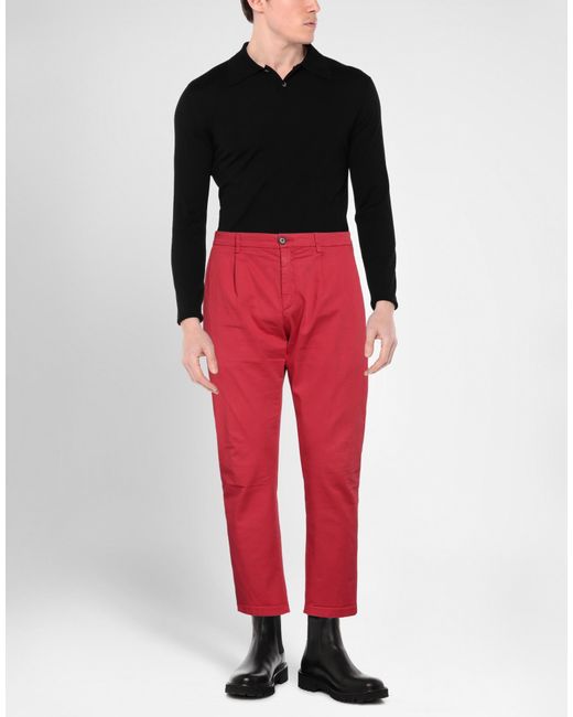 Department 5 Red Trouser for men