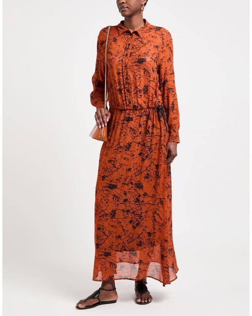 8pm Orange Maxi Dress