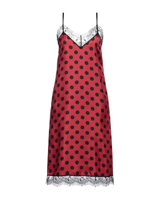AMI Red Midi Dress