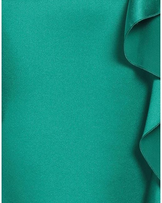 Alberta Ferretti Green Top Silk