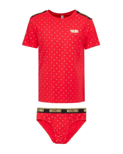 Moschino Red Set for men