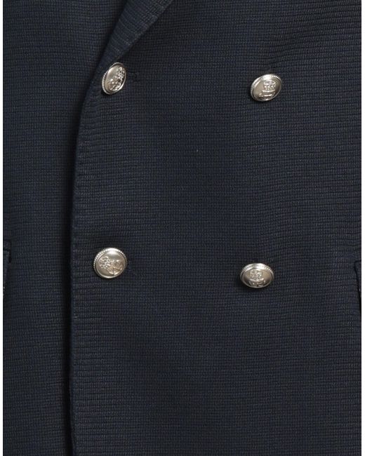 Bob Blue Blazer Polyester, Viscose, Elastane for men