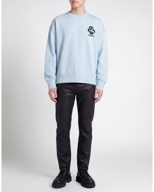 John Richmond Blue Sweatshirt Cotton, Polyester for men