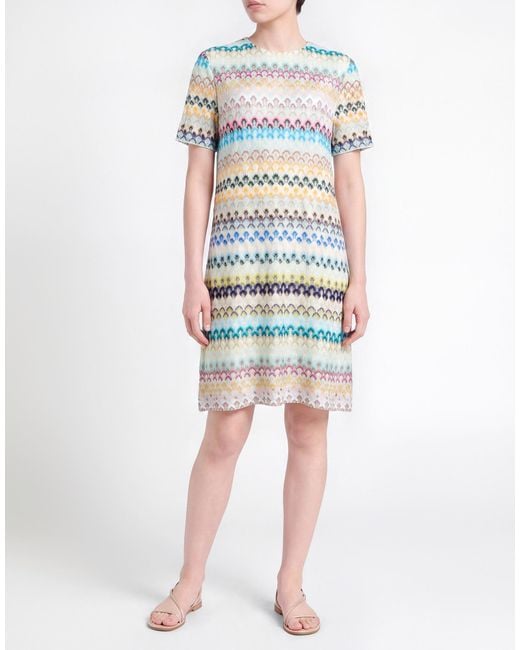 Missoni White Mini Dress Viscose