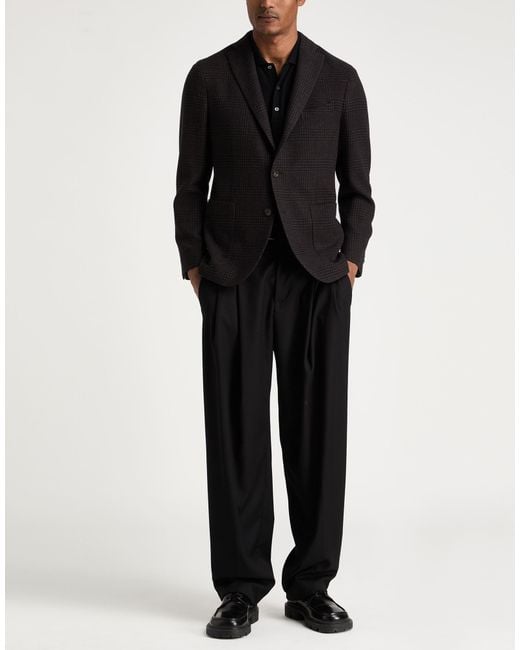 Boglioli Black Midnight Blazer Wool, Cashmere for men