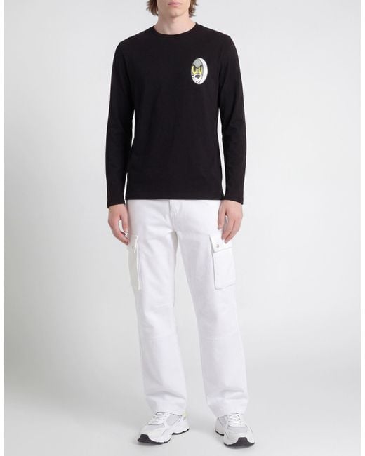 Iceberg Black Tom&Jerry T-Shirt Cotton, Elastane for men