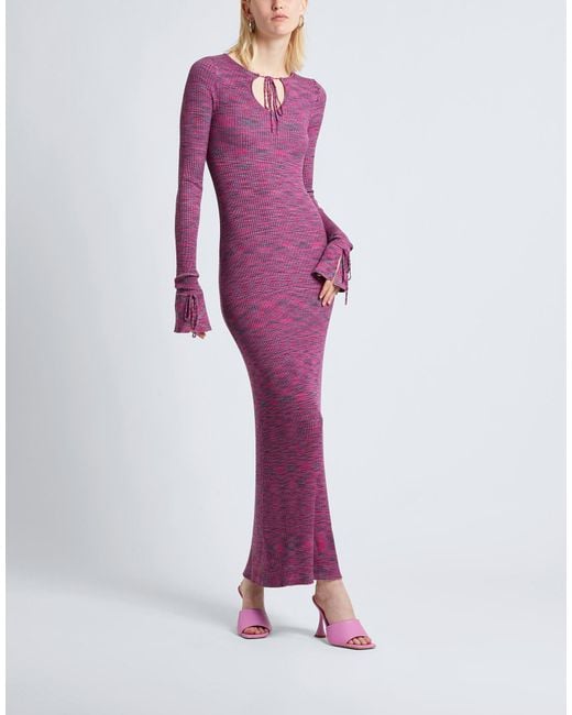 8 by YOOX Purple Maxi Dress