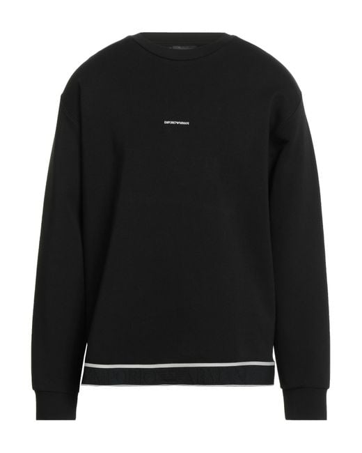 Felpa di Emporio Armani in Black da Uomo