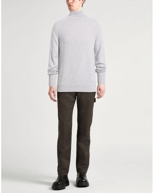 Fedeli White Light Turtleneck Cashmere for men