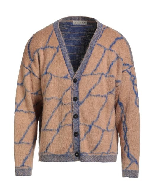 Paura Blue Cardigan Virgin Wool, Acrylic, Polyamide, Mohair Wool for men
