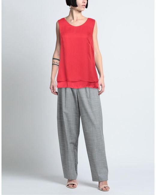 Camilla Red Top Polyester