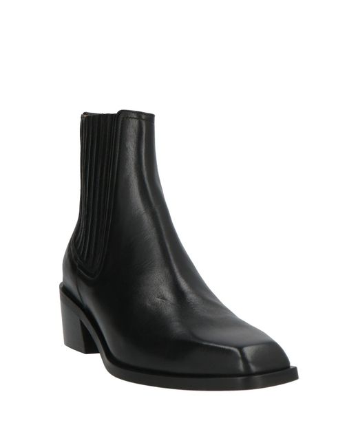Mara Bini Black Ankle Boots Leather