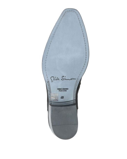 MICH SIMON Black Ankle Boots for men