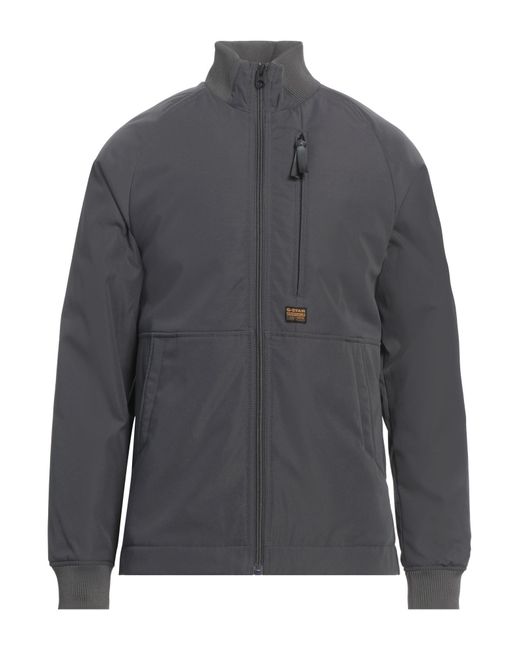 G-Star Gray Jacket Recycled Polyester, Elastomultiester, Polyester, Elastane for men
