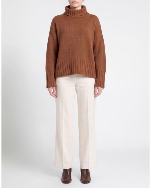 Aragona Brown Turtleneck Cashmere