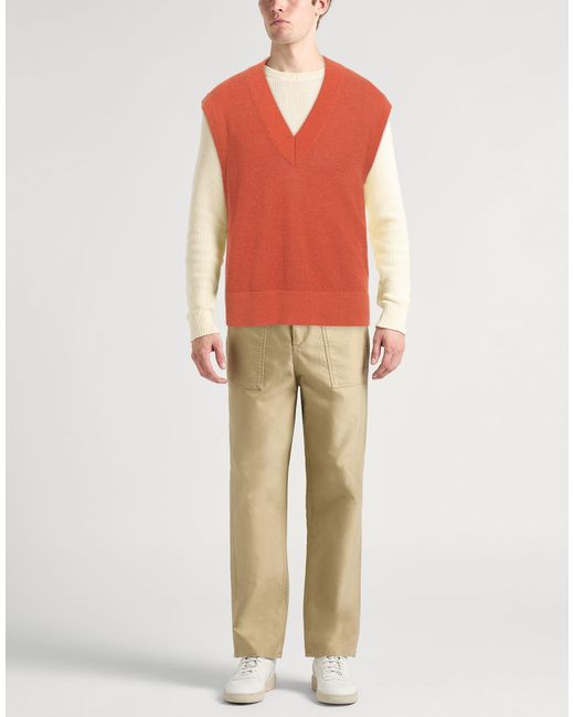 Roberto Collina Orange Sweater for men