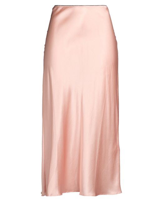 Roberto Collina Pink Midi Skirts