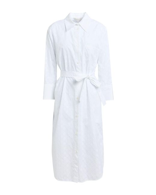 Brian Dales White Midi-Kleid