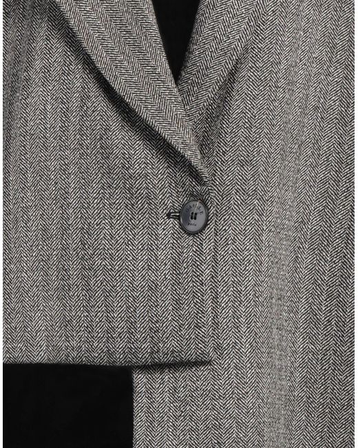 Gaelle Paris Gray Blazer Polyester, Viscose, Elastane