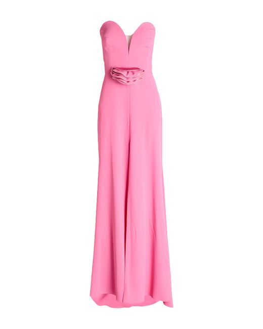 Camilla Pink Maxi Dress Polyester, Elastane