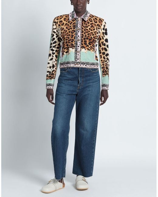 Just Cavalli White Denim Outerwear