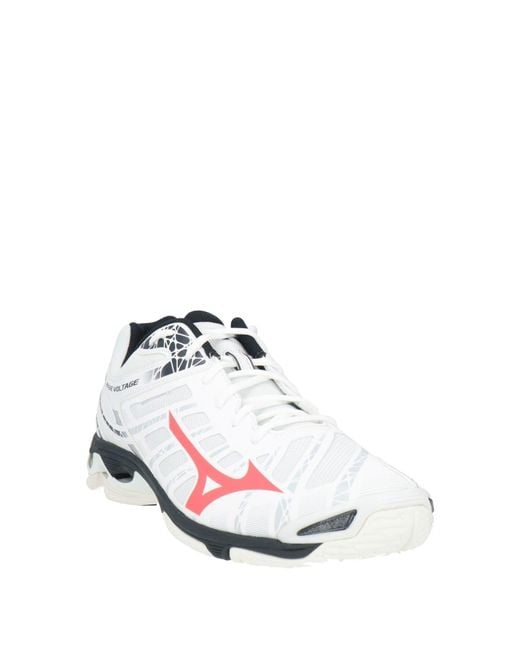 Mizuno White Wave Voltage Sneakers Textile Fibers for men