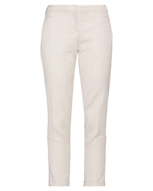 Jacob Cohen White Light Pants Cotton, Viscose, Elastane
