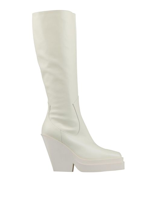 Gia Borghini White Stiefel