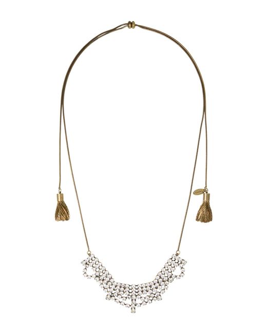 Twinset Metallic Necklace Upcycled Metals, Glass