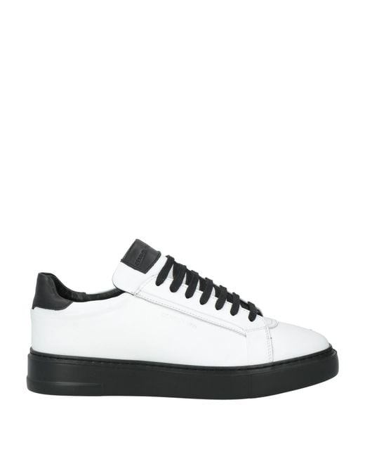 Cerruti 1881 White Sneakers Cow Leather for men