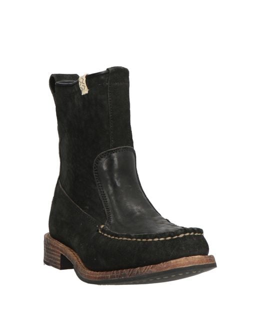 Visvim Black Ankle Boots Leather for men