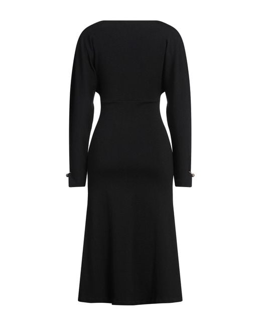 Philosophy Di Lorenzo Serafini Black Midi-Kleid