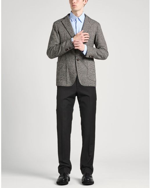 PT Torino Black Dark Pants Cotton for men