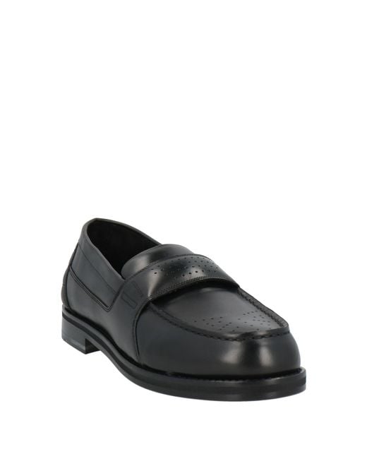 1989 STUDIO Black Loafers Leather for men