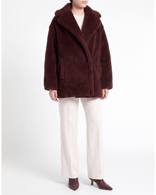 Max Mara Purple Shearling & Teddy