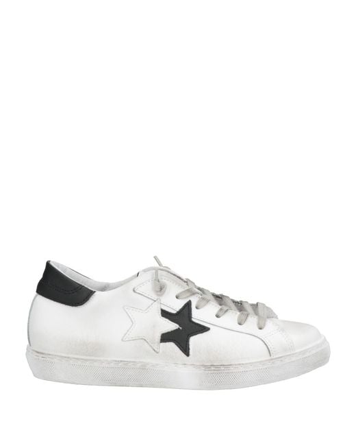2 Star White Sneakers Leather for men