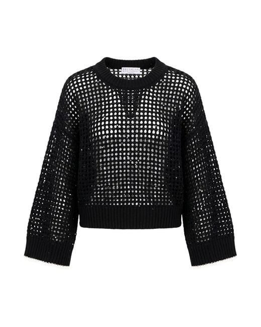 Pullover Brunello Cucinelli de color Black