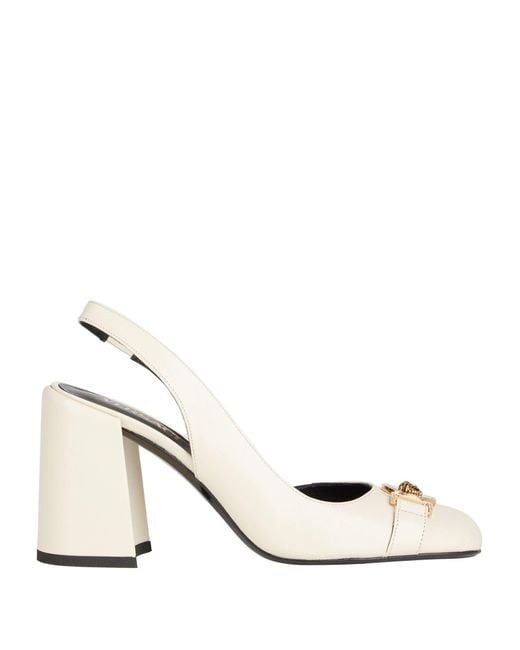 Versace Natural Cream Pumps Calfskin
