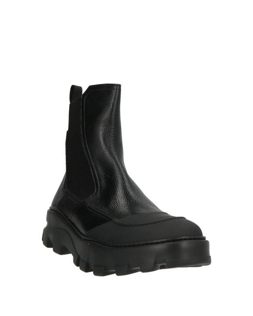 Giovanni Conti Black Ankle Boots Leather for men
