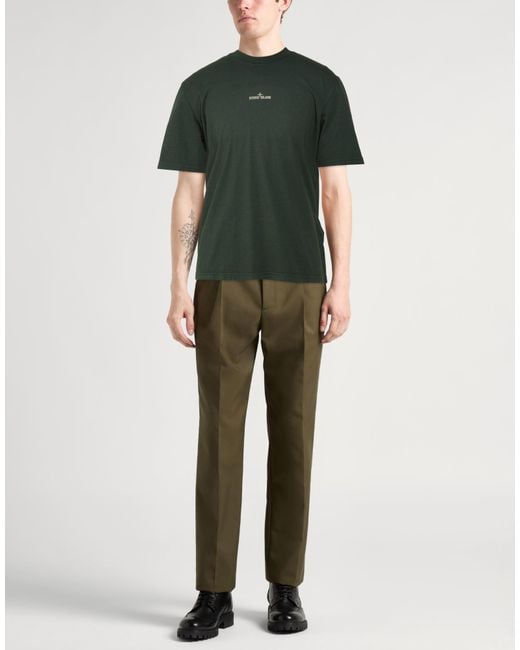 Stone Island Green T-Shirt for men