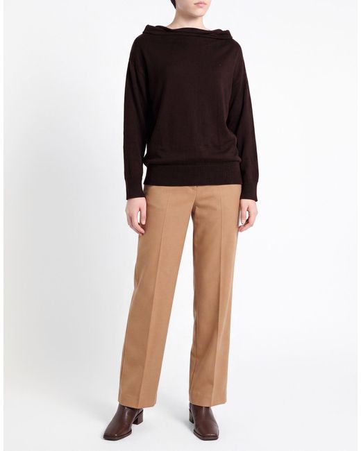 Alpha Studio Brown Dark Turtleneck Merino Wool