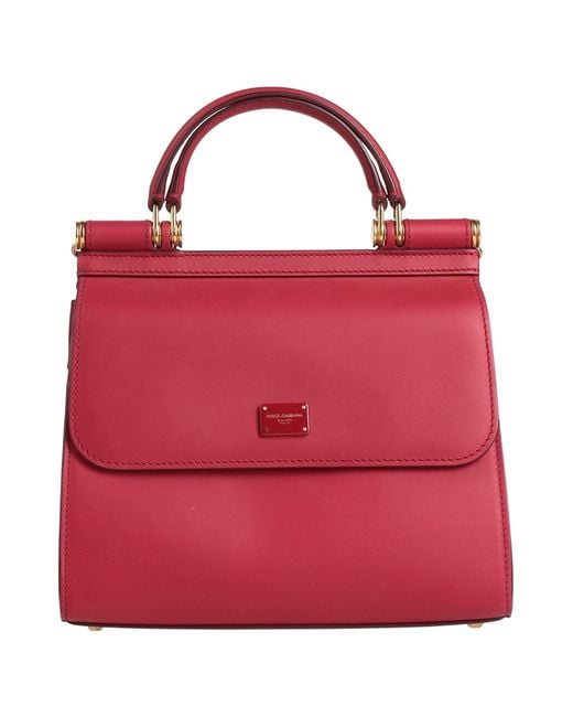Dolce & Gabbana Red Devotion -- Handbag Lambskin
