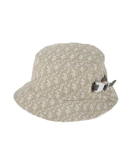 Dior White Sage Hat Cotton, Polyester, Calfskin for men